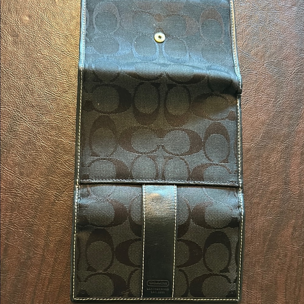 Coach Dark Brown Signature Wallet